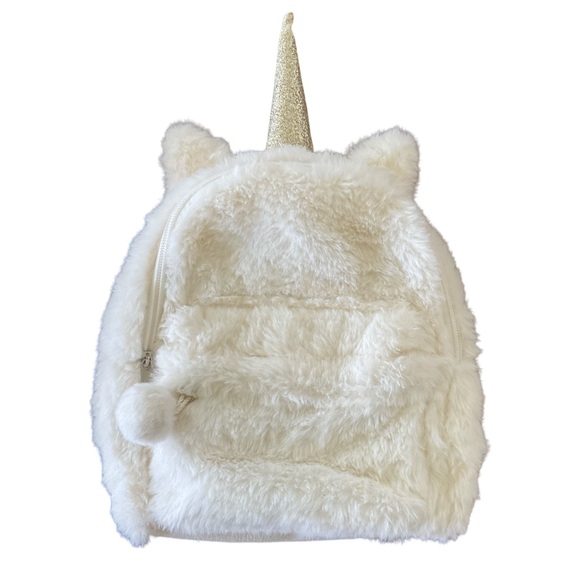 TARGET Girl's Faux Fur Unicorn Mini Backpack - Picture 5 of 12